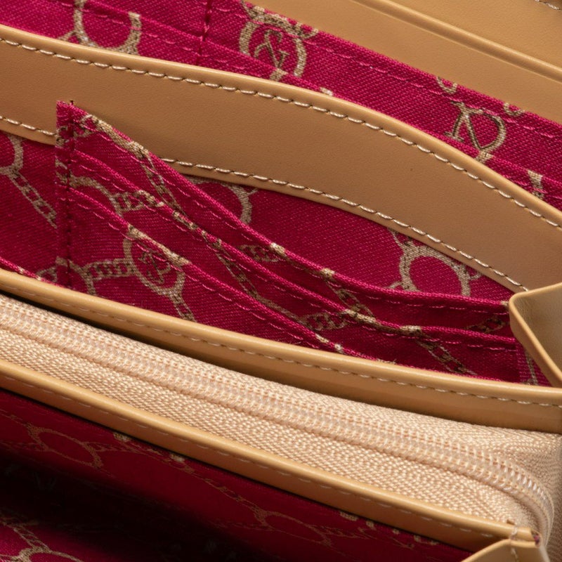 PINKY&DIANNE &ユニオン L字ファスナー長財布 ラベンダー