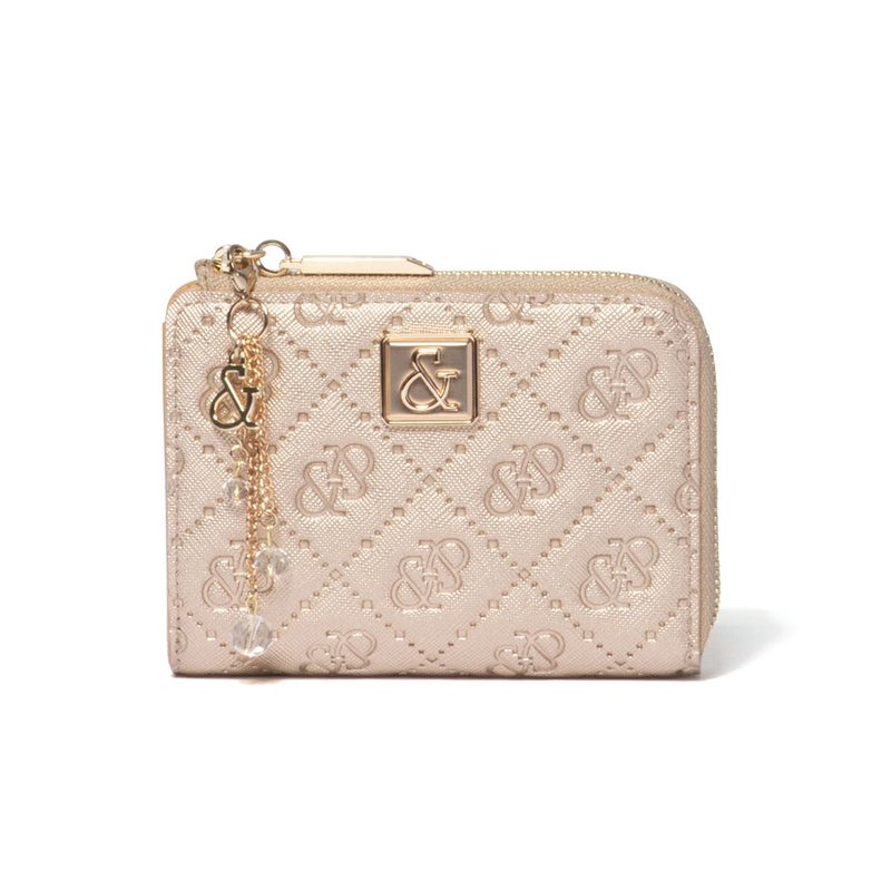 PINKY&DIANNE &ユニオン L字ファスナー折り財布 ゴールド