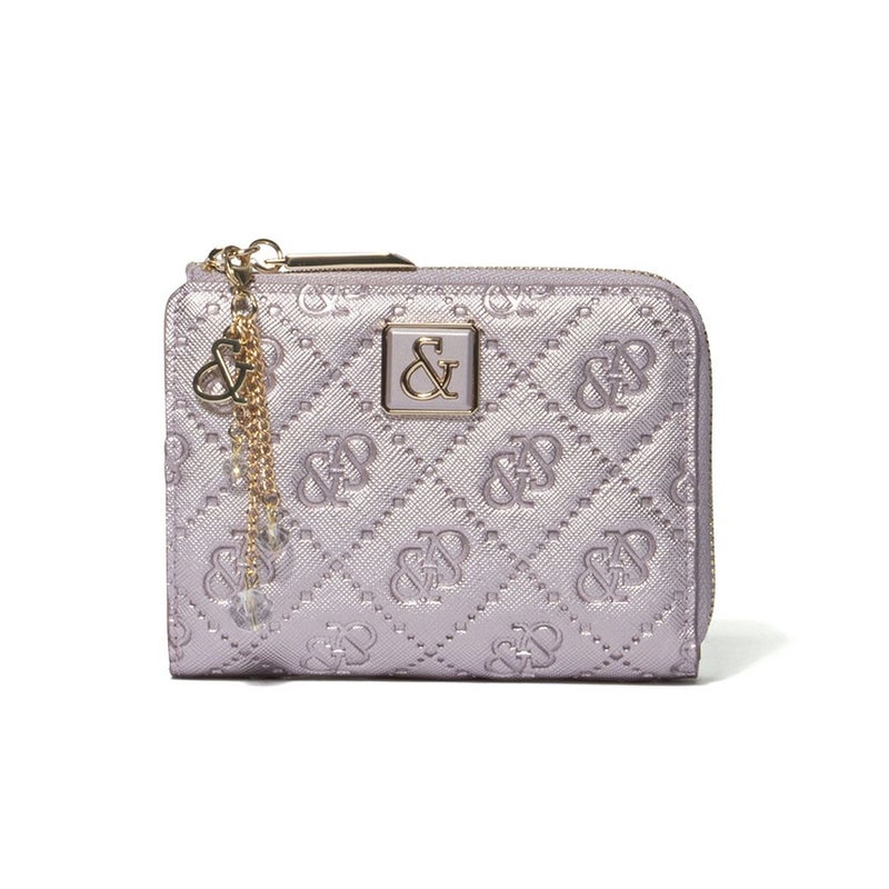 PINKY&DIANNE &ユニオン L字ファスナー折り財布 ラベンダー