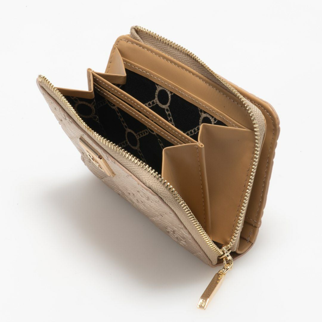 PINKY&DIANNE &ユニオン L字ファスナー折り財布 ゴールド