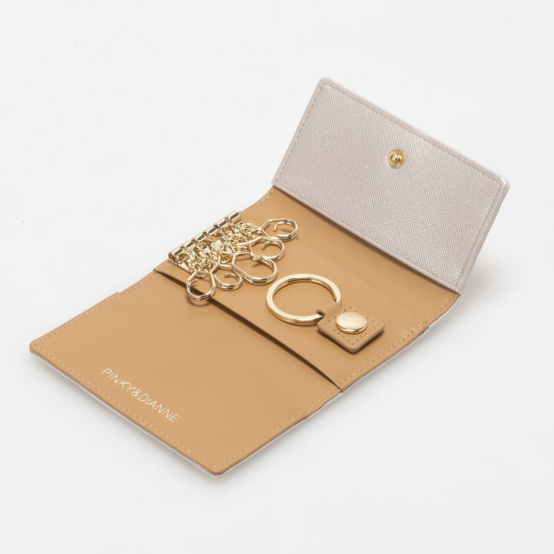 PINKY&DIANNE &ユニオン キーケース パールホワイト