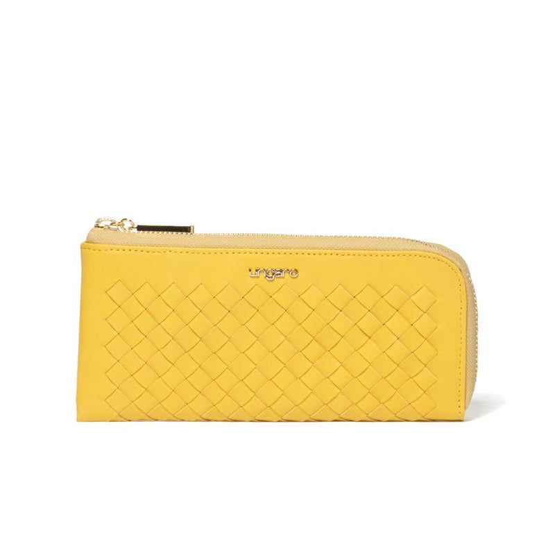 U by ungaro ララ L字ファスナー長財布 イエロー