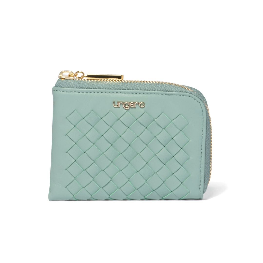 U by ungaro ララ L字ファスナー財布 ブルーグリーン