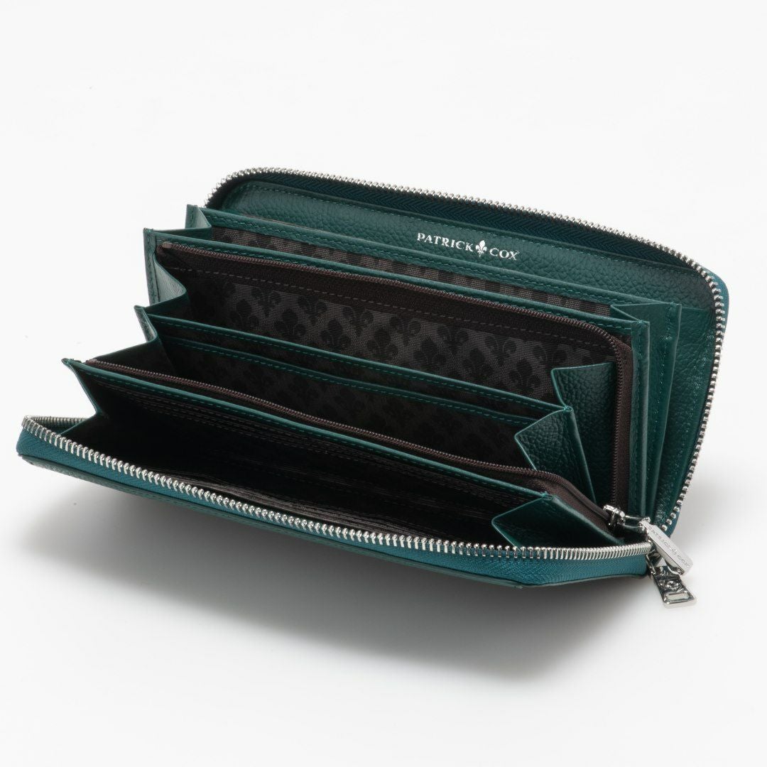 PATRICK COX バロン2 ラウンドファスナー長財布 グリーン
