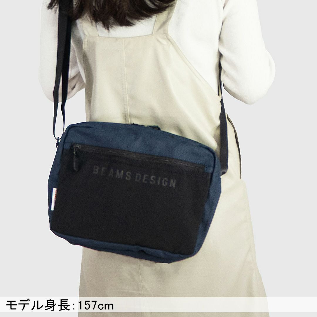 BEAMS DESIGN ELASTIC MESH ショルダーバッグ 【BMMH0BS7】