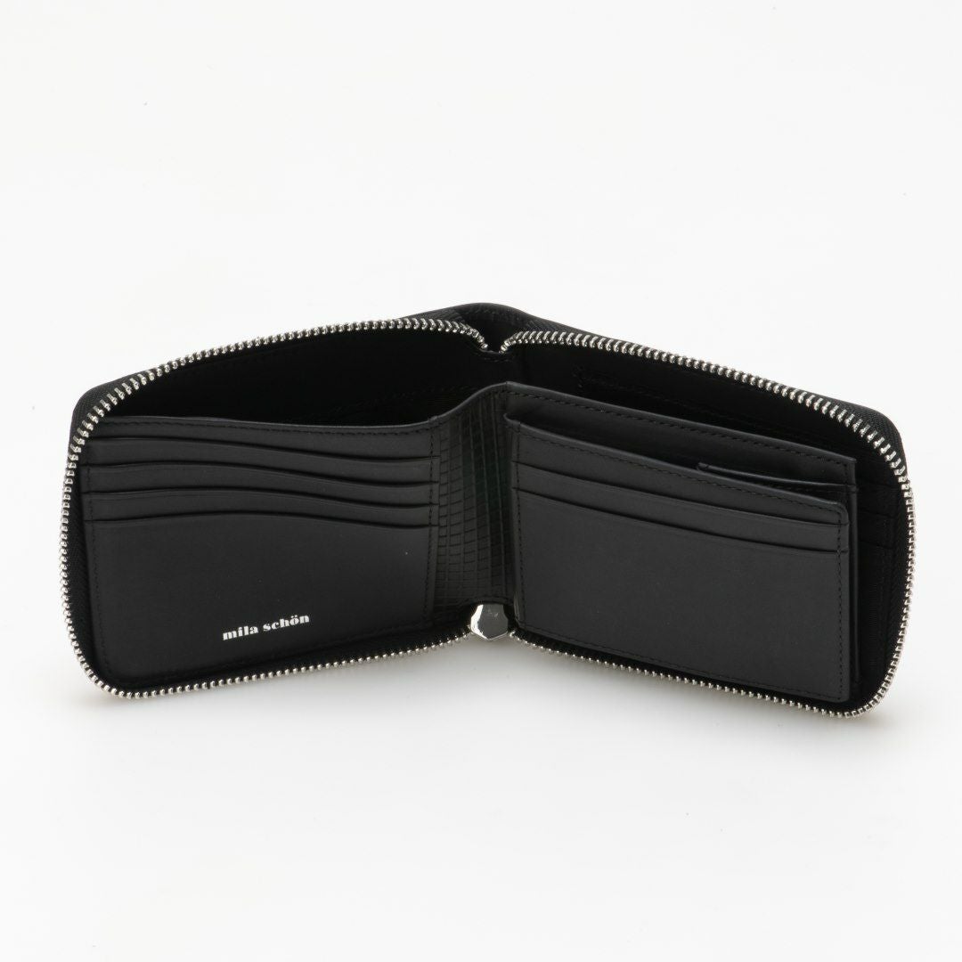 mila schon CALF LEATHER ラウンドファスナー折り財布 商品｜THE BAGMANIA