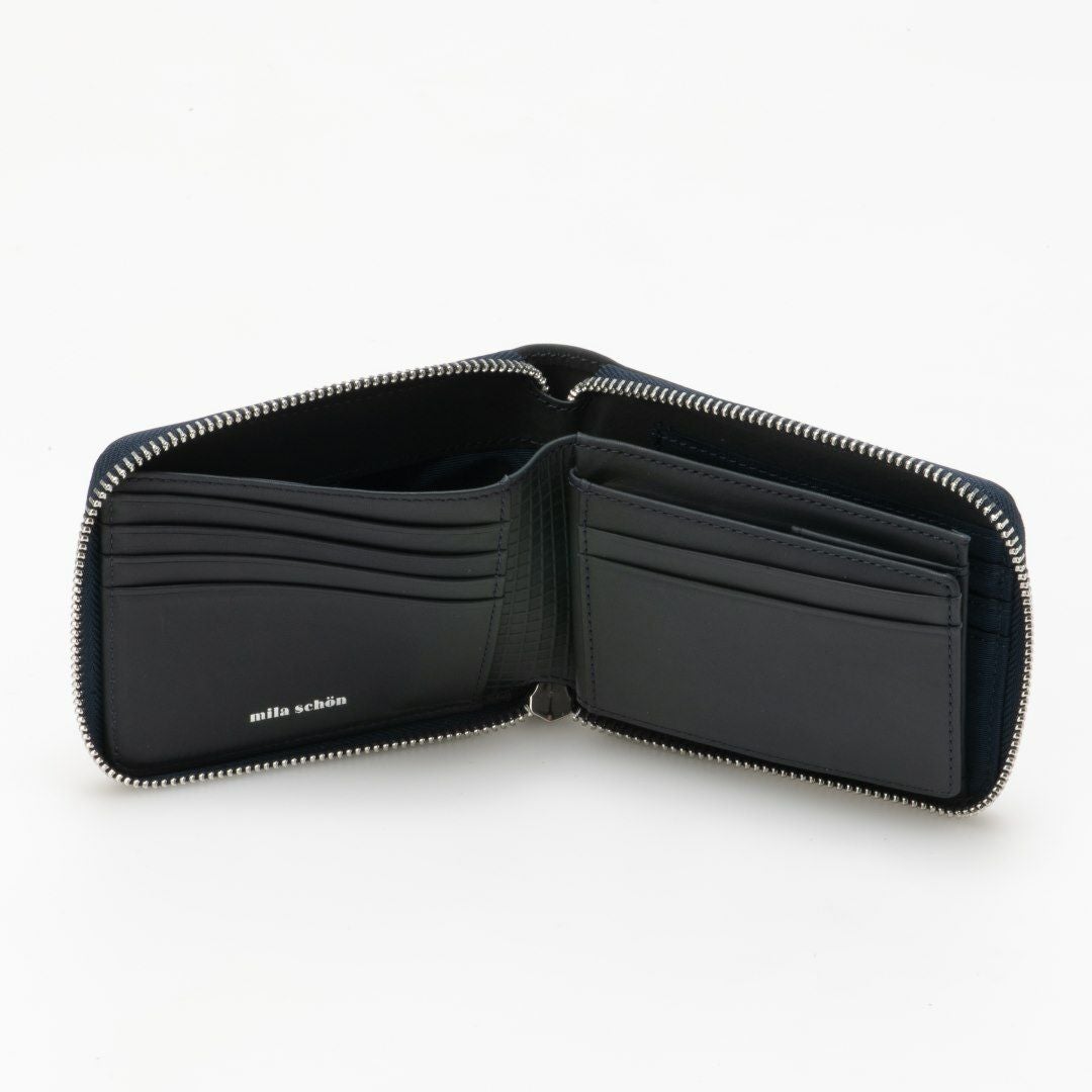 mila schon CALF LEATHER ラウンドファスナー折り財布 商品｜THE BAGMANIA