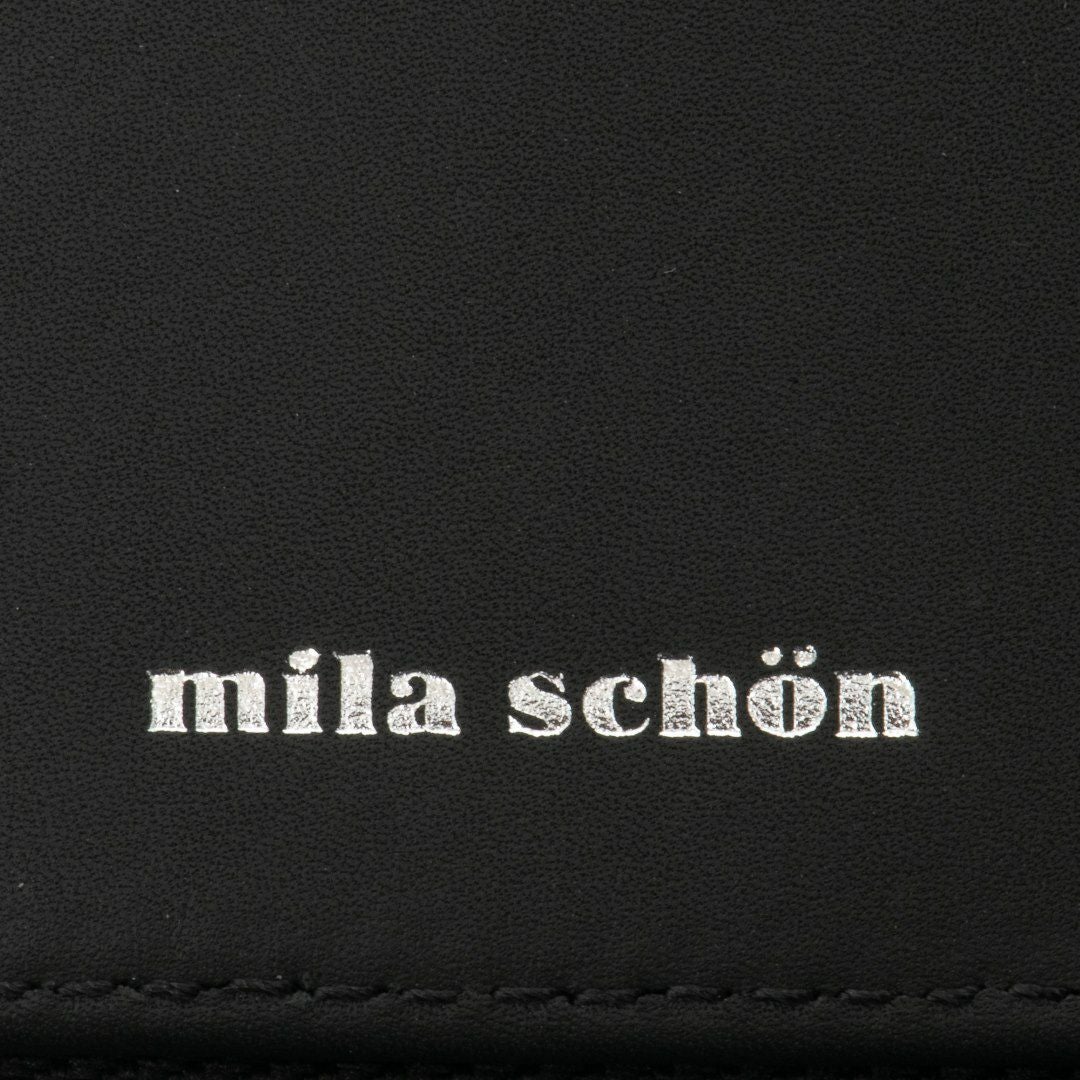 mila schon ラウンドファスナー折り財布 ブラック