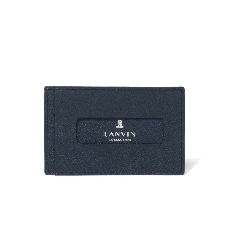 LANVIN COLLECTION THIN CONSTRUCTION 単パスケース ネイビー