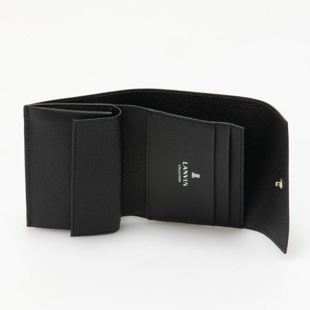 LANVIN ୨୧ 未使用！3つ折り財布 LANVIN en Bleu ランバンオンブルー ロージュ 三つ折り財布 小銭入れ