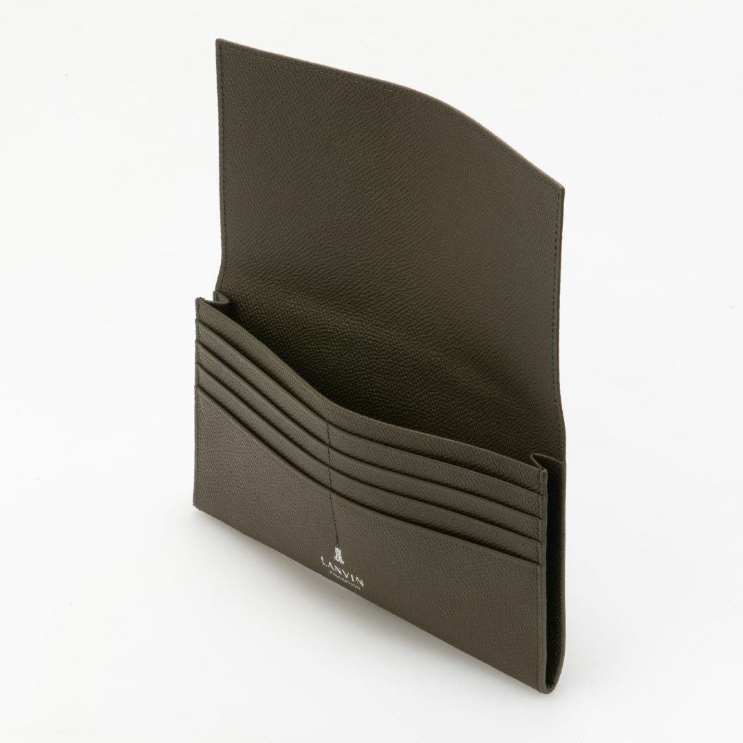 LANVIN COLLECTION THIN CONSTRUCTION かぶせ型長財布 商品｜THE BAGMANIA