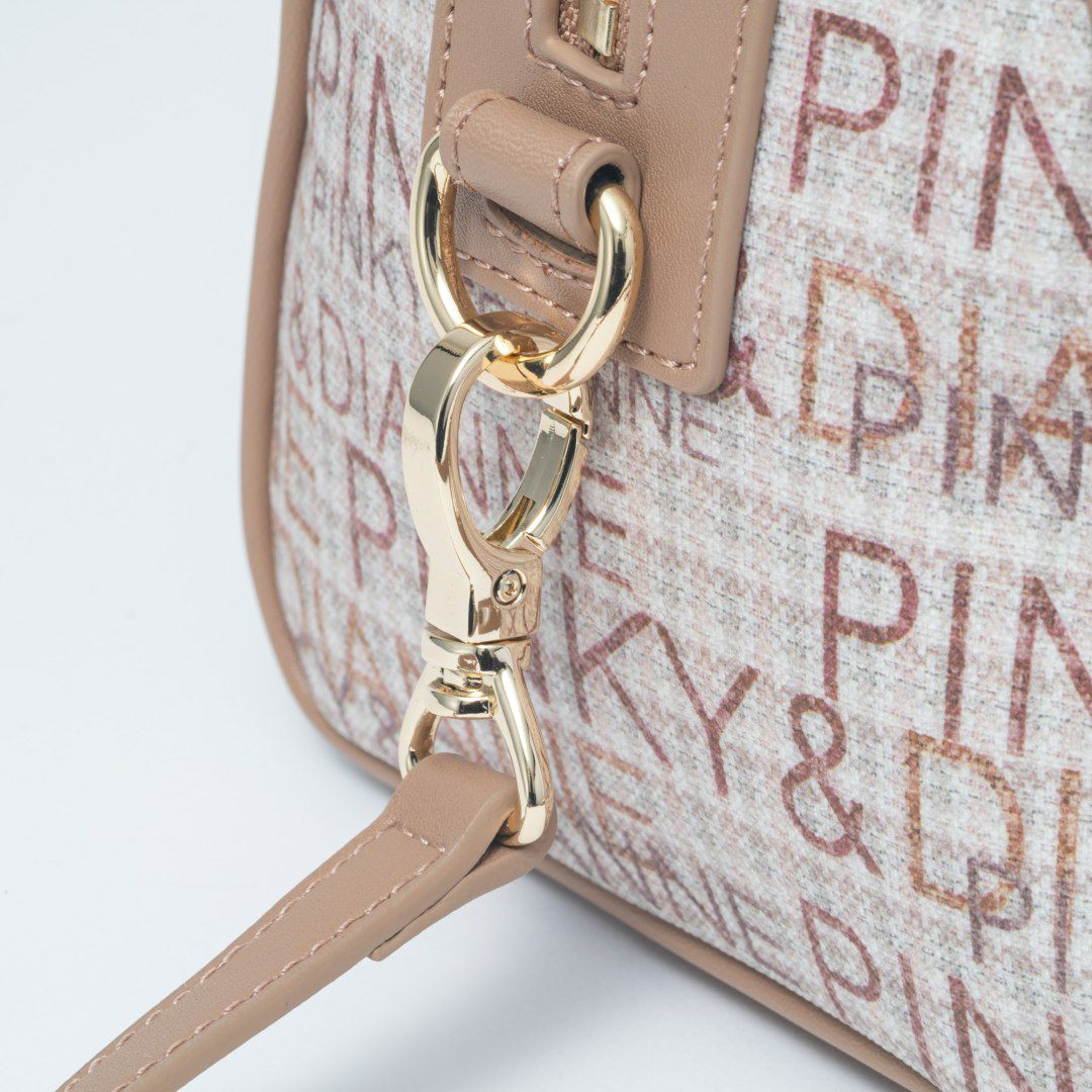 PINKY&DIANNEミックスツイード 2WAYボストン ベージュ