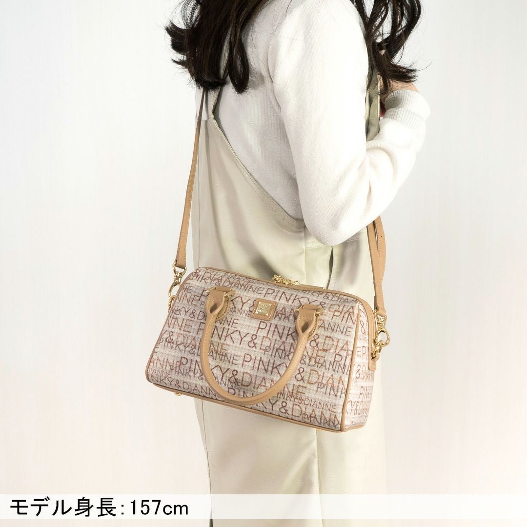 PINKY&DIANNE ミックスツイード 2WAYボストン