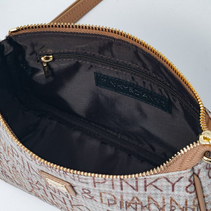 PINKY&DIANNEミックスツイード ショルダー ベージュ