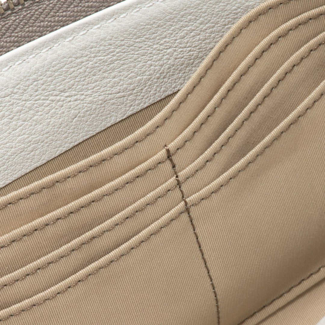 MARGARET HOWELL idea キール L字ファスナー長財布 オフホワイト