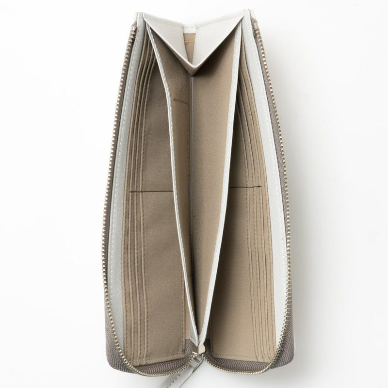 MARGARET HOWELL idea キール L字ファスナー長財布 オフホワイト