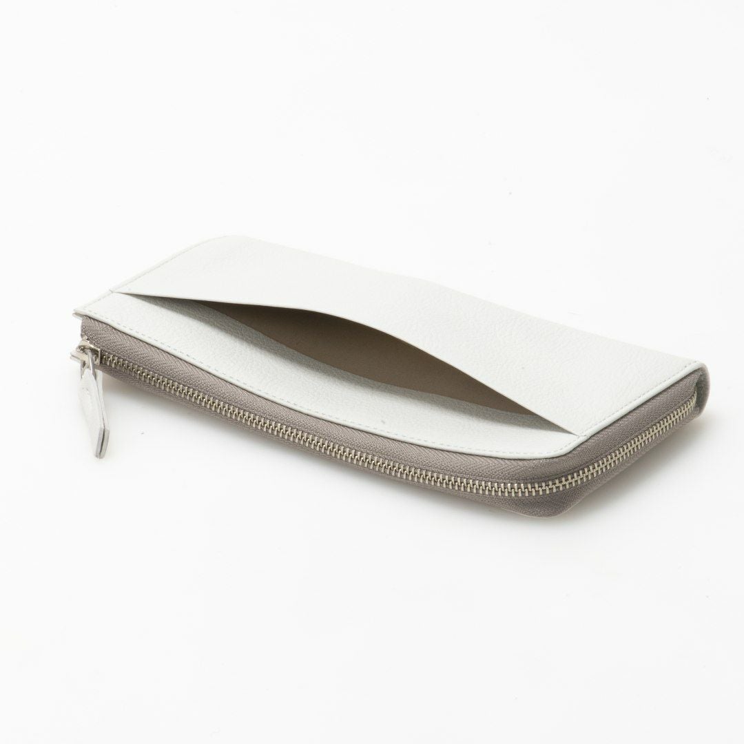 MARGARET HOWELL idea キール L字ファスナー長財布 オフホワイト