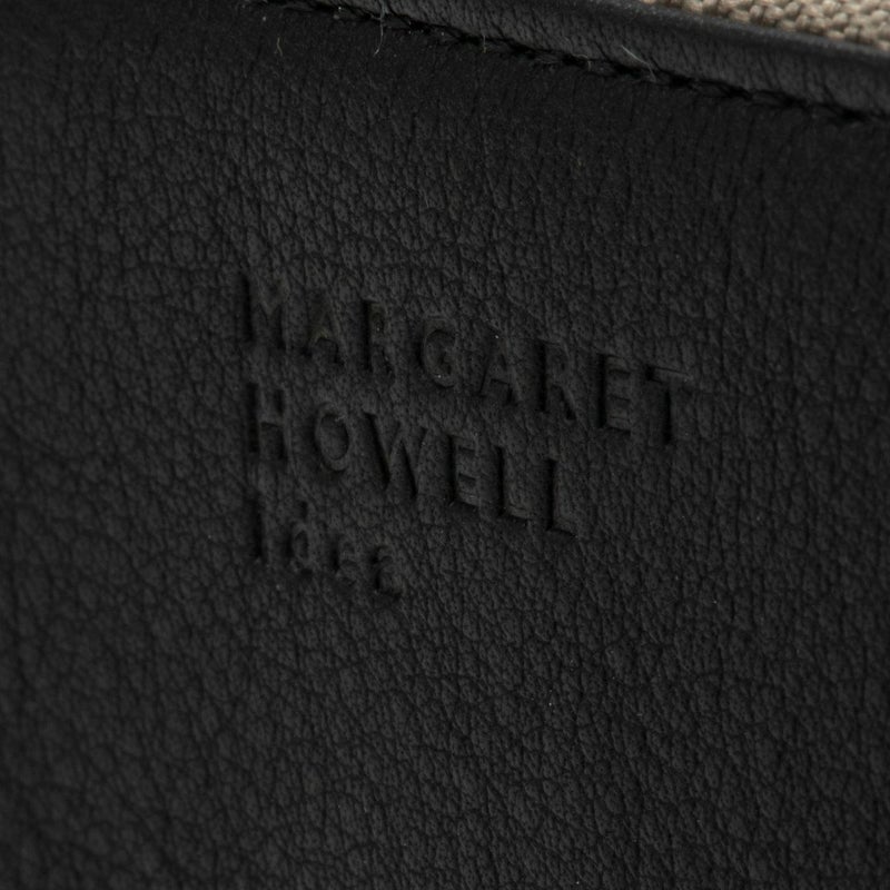 MARGARET HOWELL idea キール L字ファスナー折り財布 ブラック