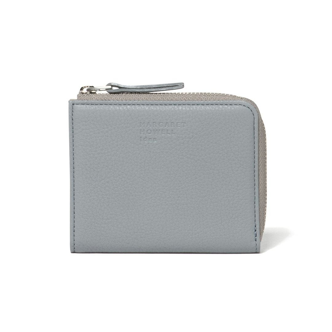 MARGARET HOWELL idea キール BOX折り財布 ブルーグレー