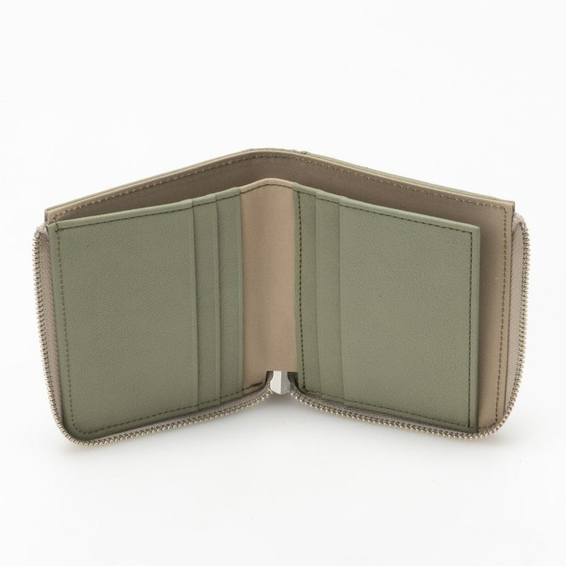 MARGARET HOWELL idea キール BOX折り財布 オリーブ