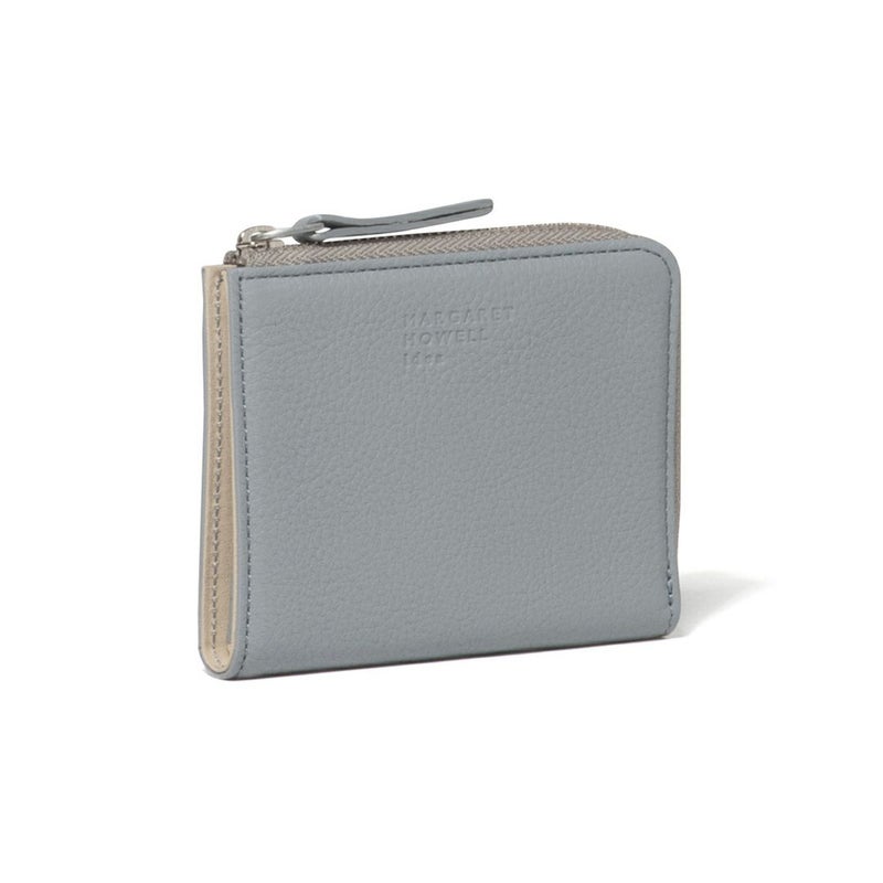 MARGARET HOWELL idea キール BOX折り財布 ブルーグレー