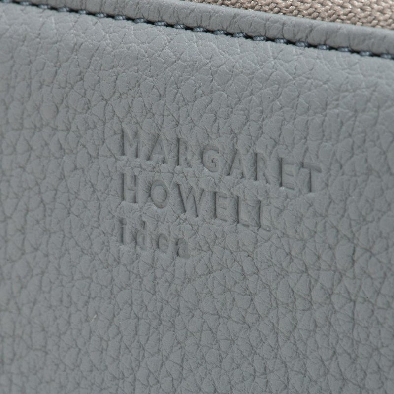 MARGARET HOWELL idea キール BOX折り財布 ブルーグレー