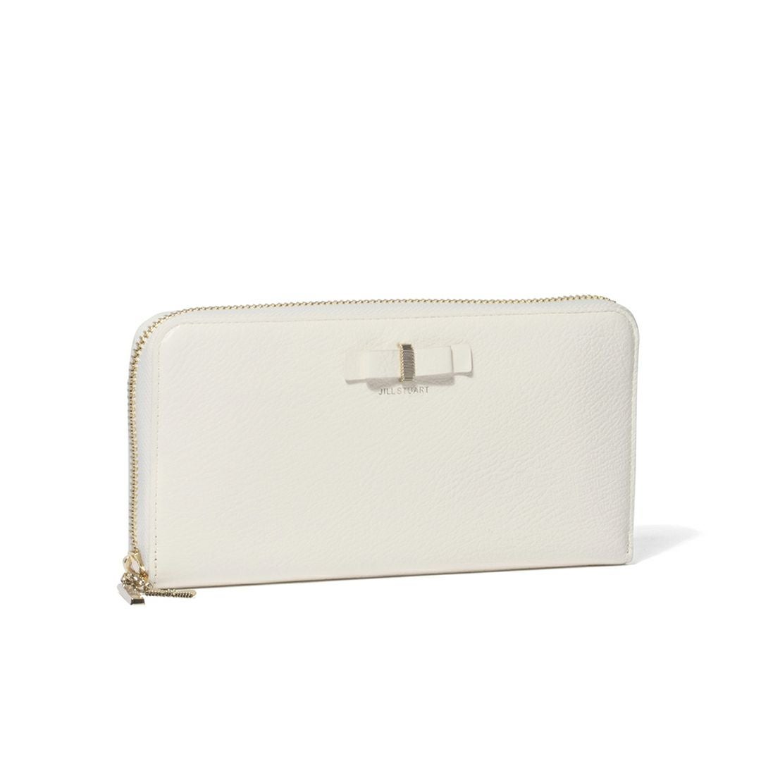 JILL STUART ミスティ ラウンドファスナー長財布 ホワイト