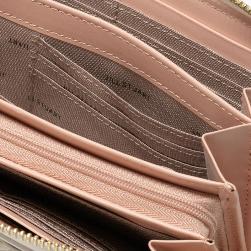 JILL STUART ミスティ ラウンドファスナー長財布 ホワイト