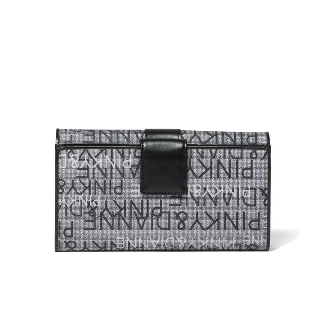 ピンキー&ダイアン長財布 グレー&ブラック PINKY&DIANNE ミックスツイード 長財布 商品｜THE BAGMANIA