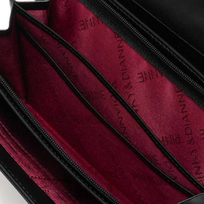 PINKY&DIANNEミックスツイード 長財布 ブラック