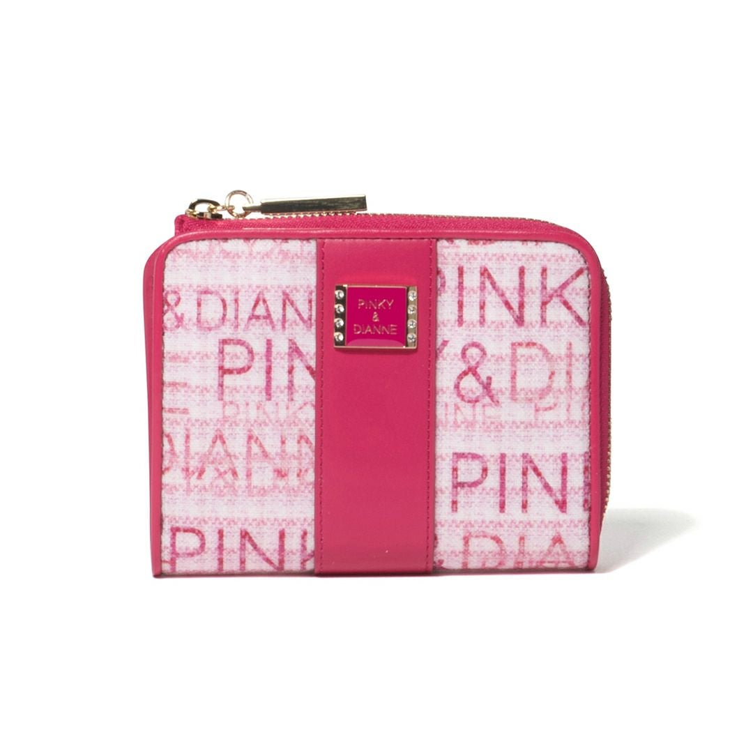 PINKY&DIANNE ミックスツイード L字ファスナー折り財布 商品｜THE BAGMANIA