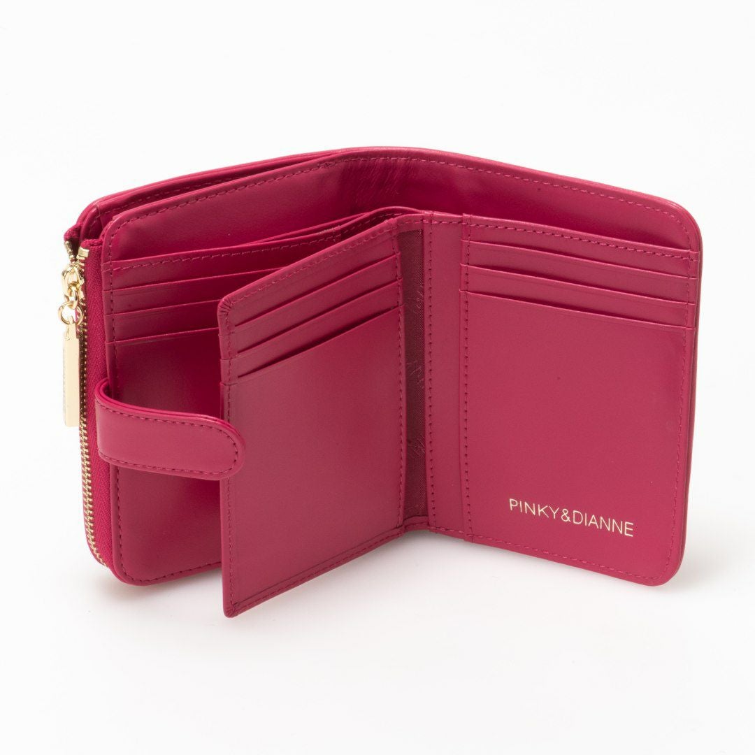 PINKY&DIANNE ミックスツイード L字ファスナー折り財布 商品｜THE BAGMANIA
