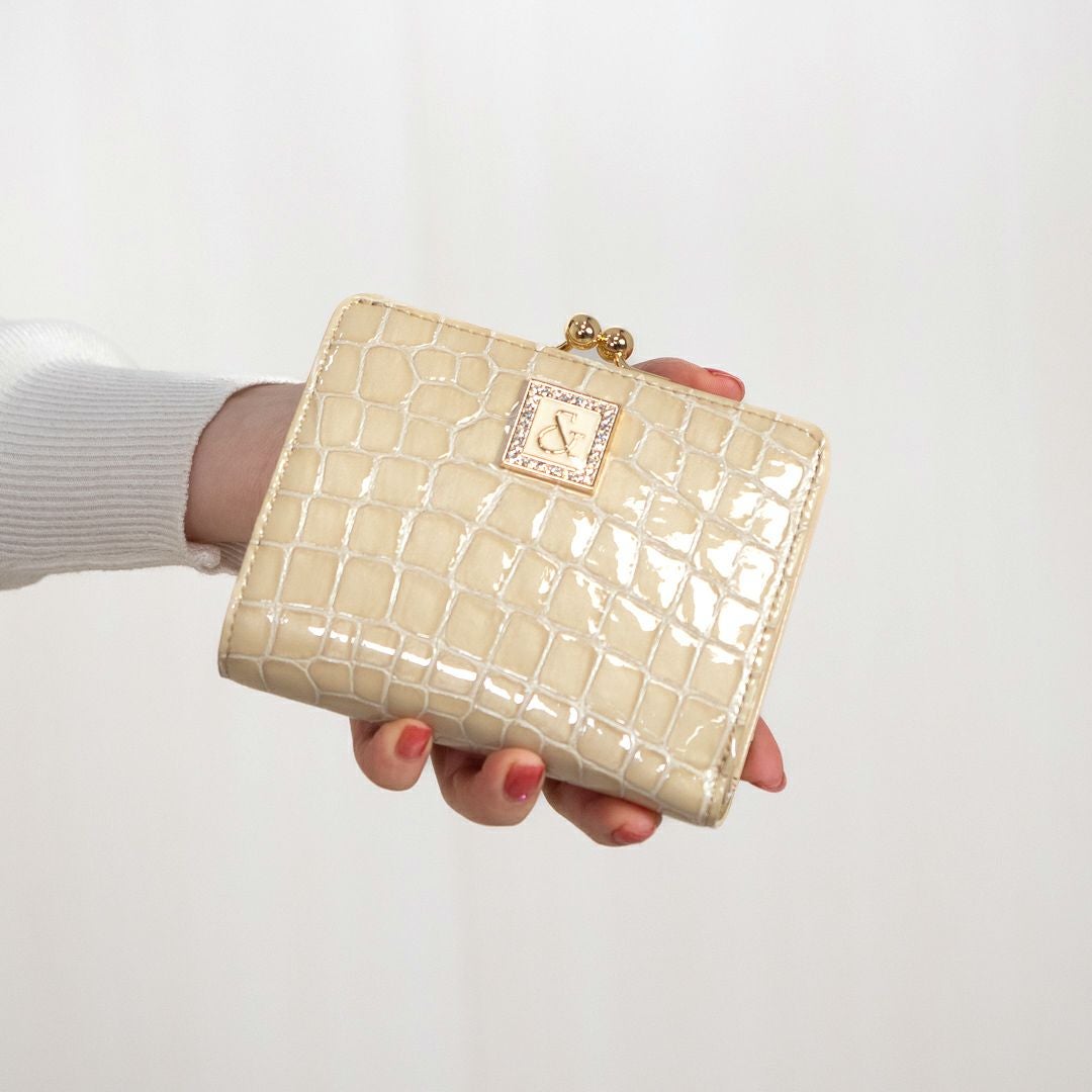 PINKY&DIANNE イタリアンクロコ 口金折り財布