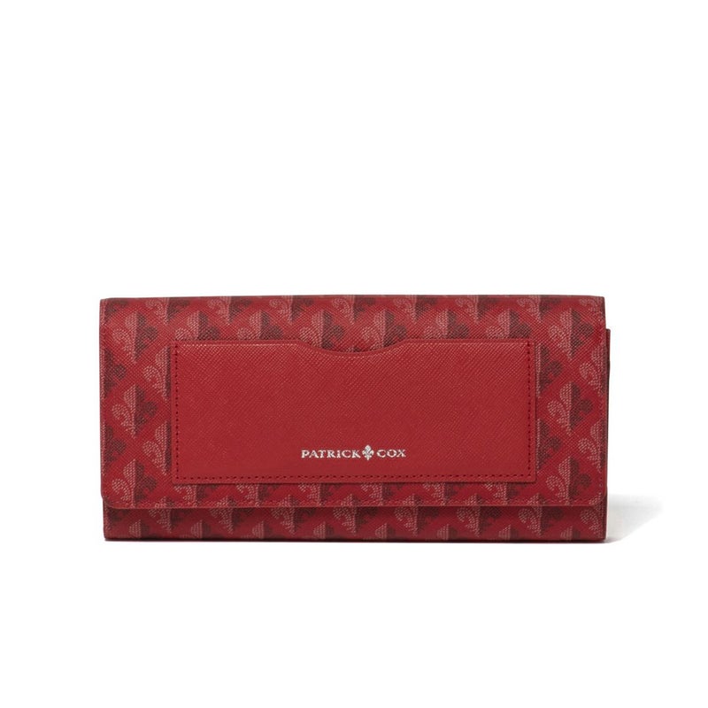 PATRICK COXカラフルメゾン 長財布 レッド