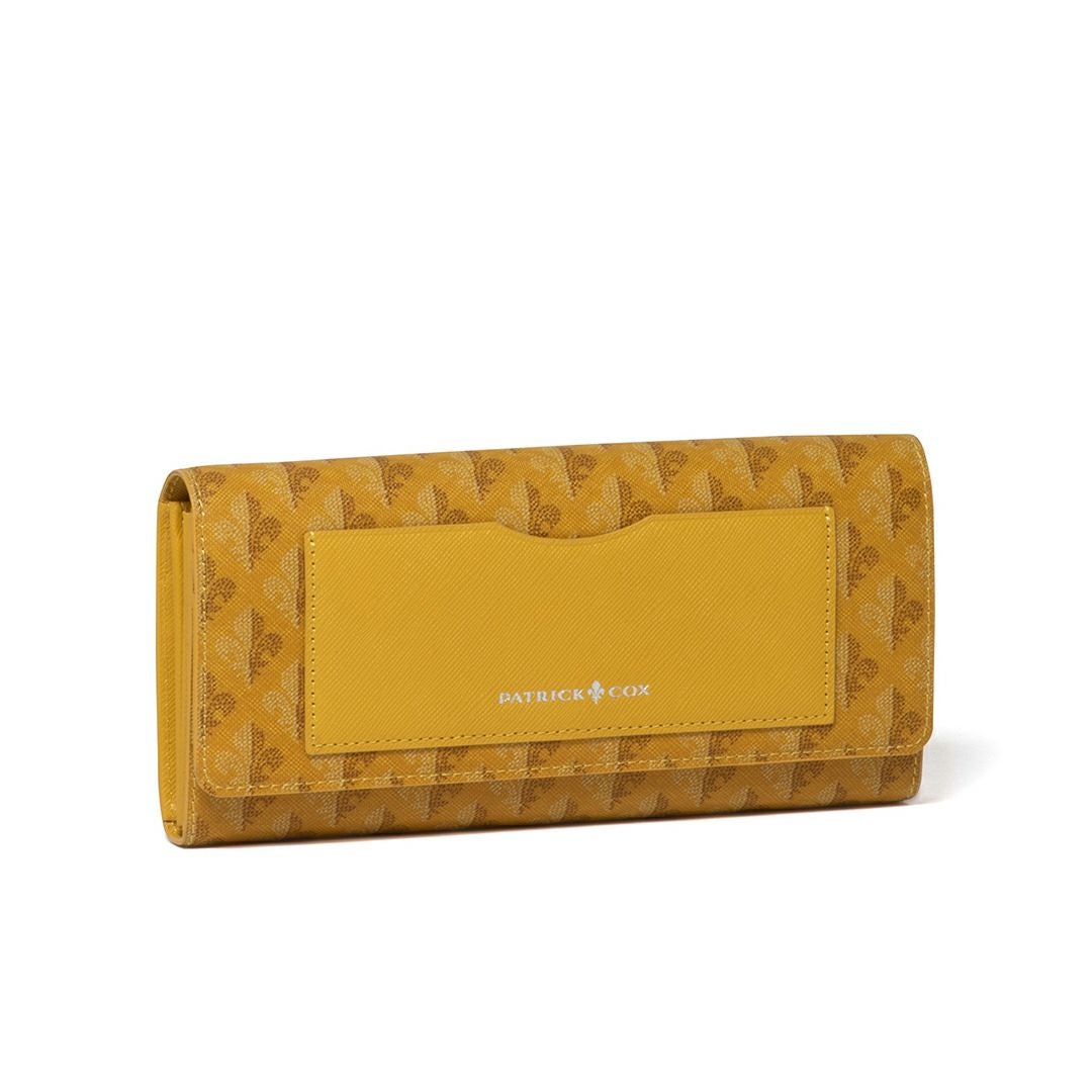 PATRICK COXカラフルメゾン 長財布 イエロー
