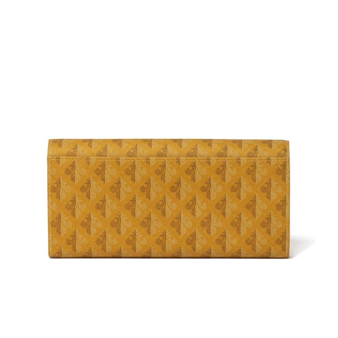 Hロゴ レザー長財布 イエロー PATRICK COX カラフルメゾン 長財布 商品｜THE BAGMANIA