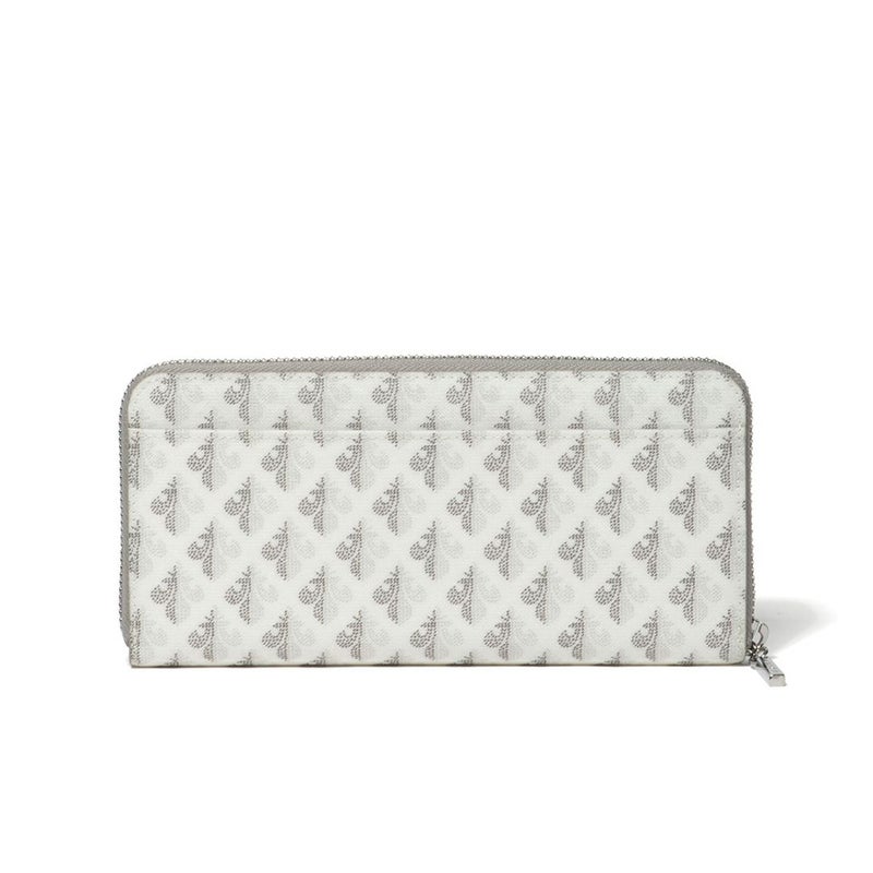 PATRICK COXカラフルメゾン ラウンドファスナー長財布 ホワイト