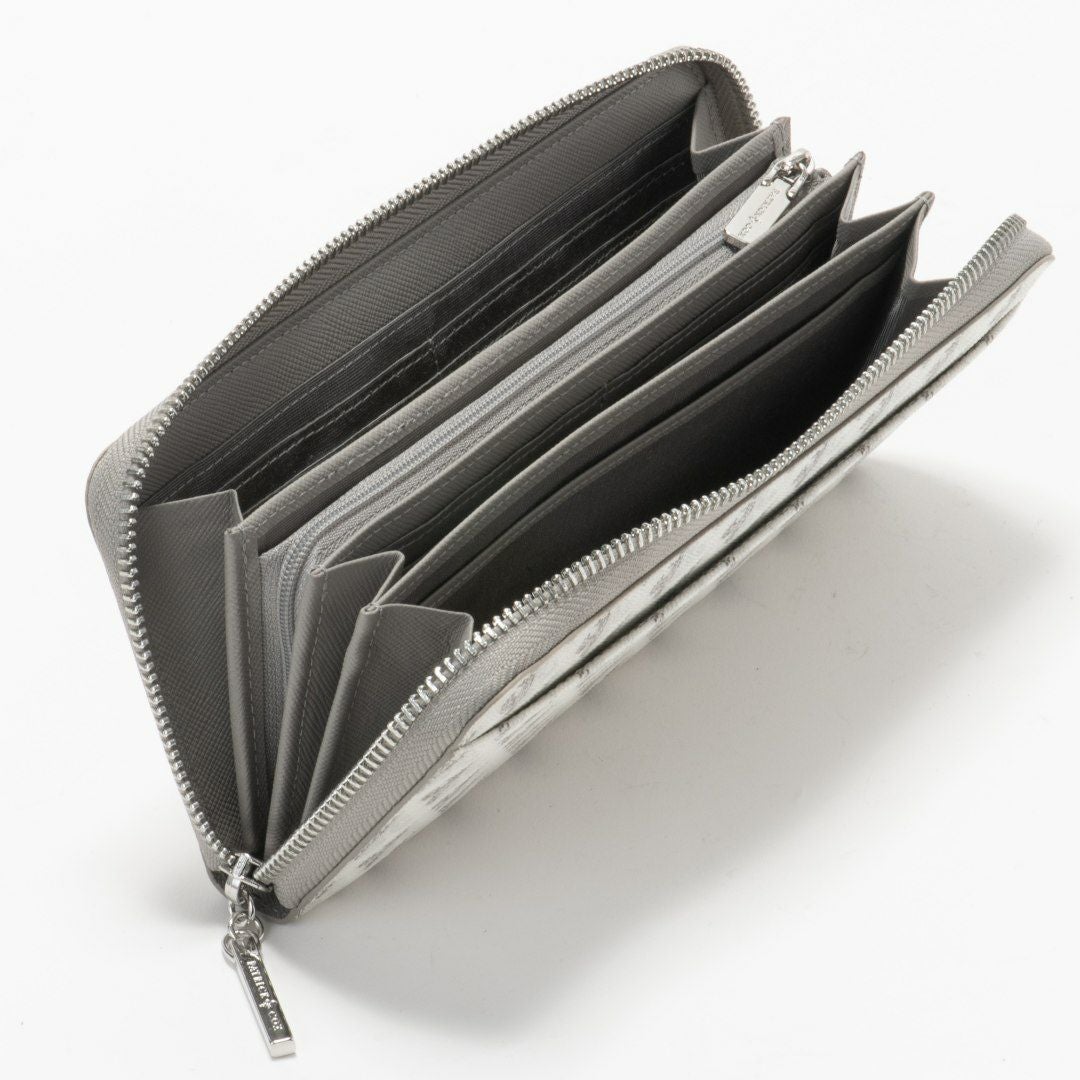 PATRICK COXカラフルメゾン ラウンドファスナー長財布 ホワイト