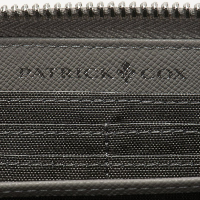 PATRICK COXカラフルメゾン ラウンドファスナー長財布 ホワイト