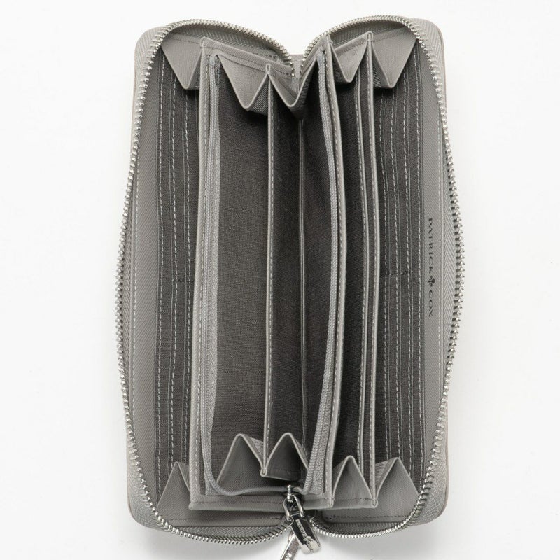 PATRICK COXカラフルメゾン ラウンドファスナー長財布 ホワイト