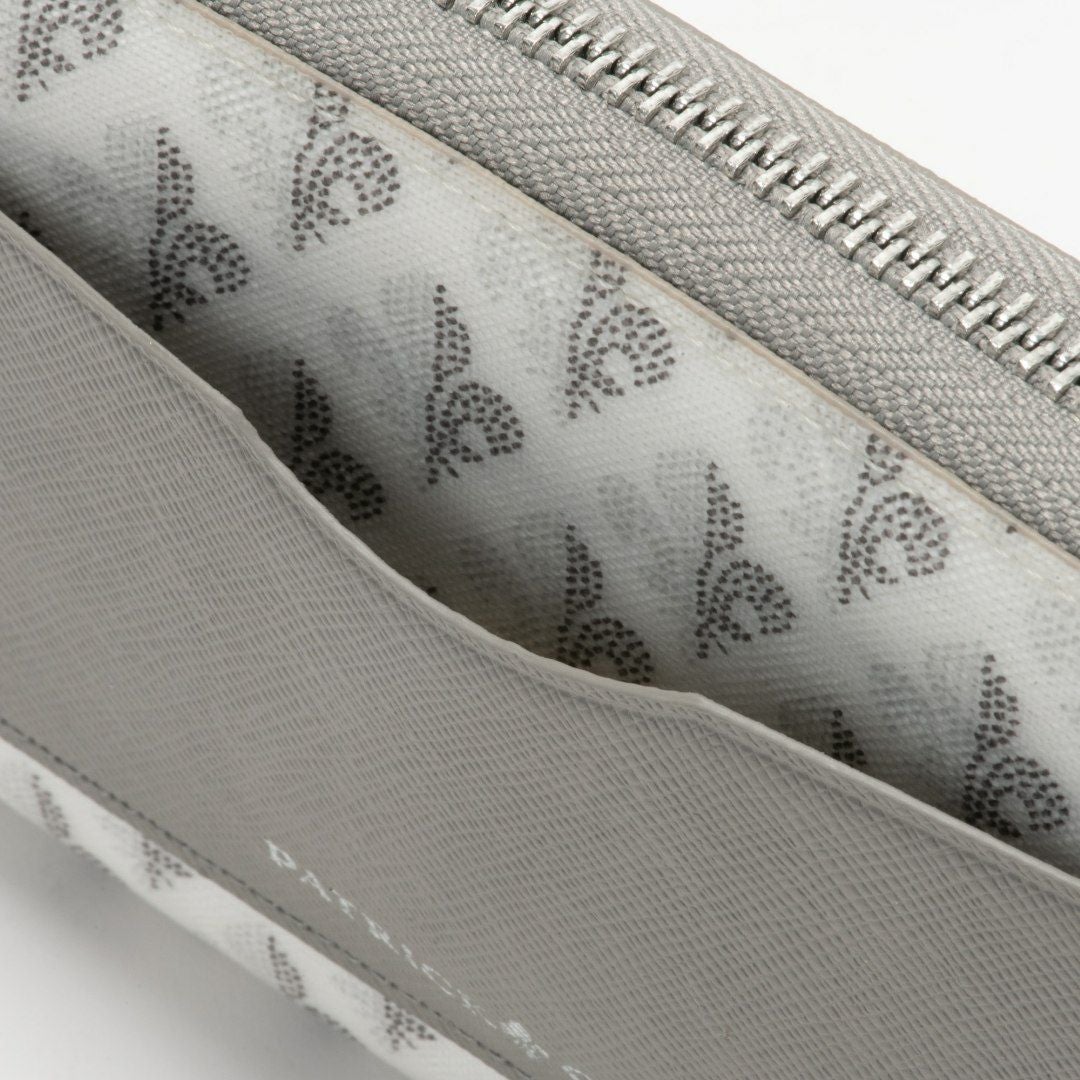 PATRICK COXカラフルメゾン ラウンドファスナー長財布 ホワイト