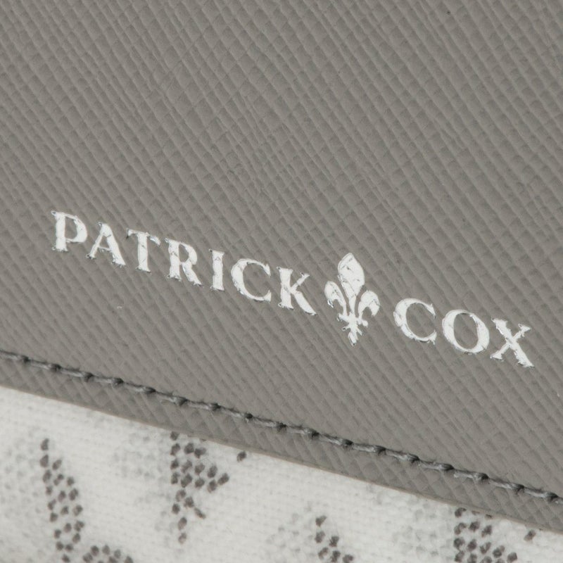 PATRICK COXカラフルメゾン ラウンドファスナー長財布 ホワイト