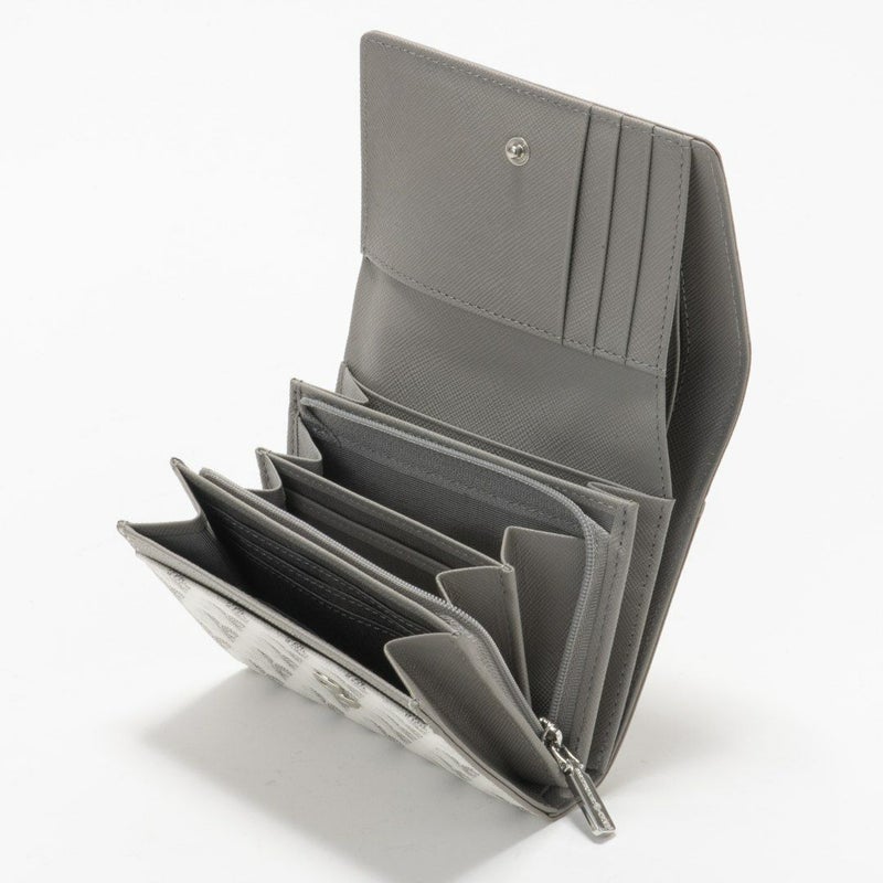 PATRICK COXカラフルメゾン L字ファスナー折り財布 ホワイト