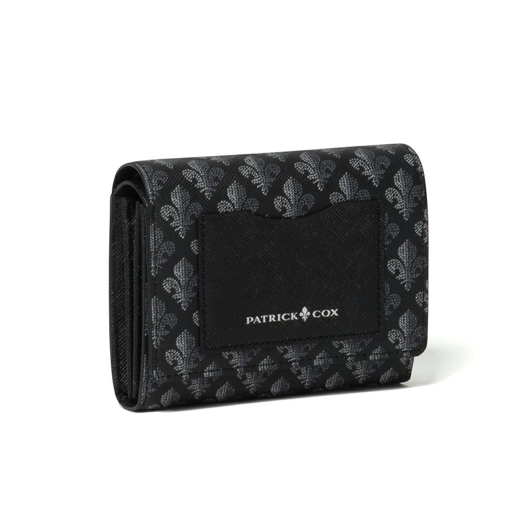 PATRICK COXカラフルメゾン L字ファスナー折り財布 ブラック