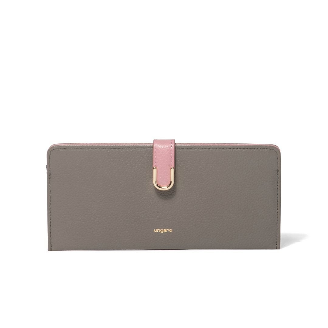 U by ungaroシルヴィー 薄型長財布 グレー