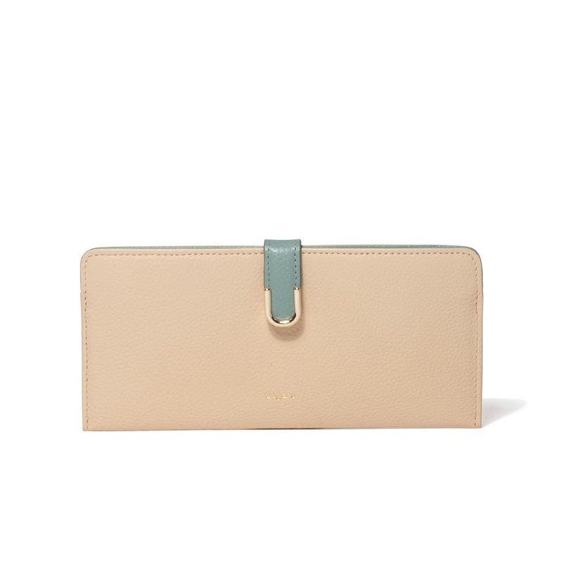 U by ungaroシルヴィー 薄型長財布 ベージュ