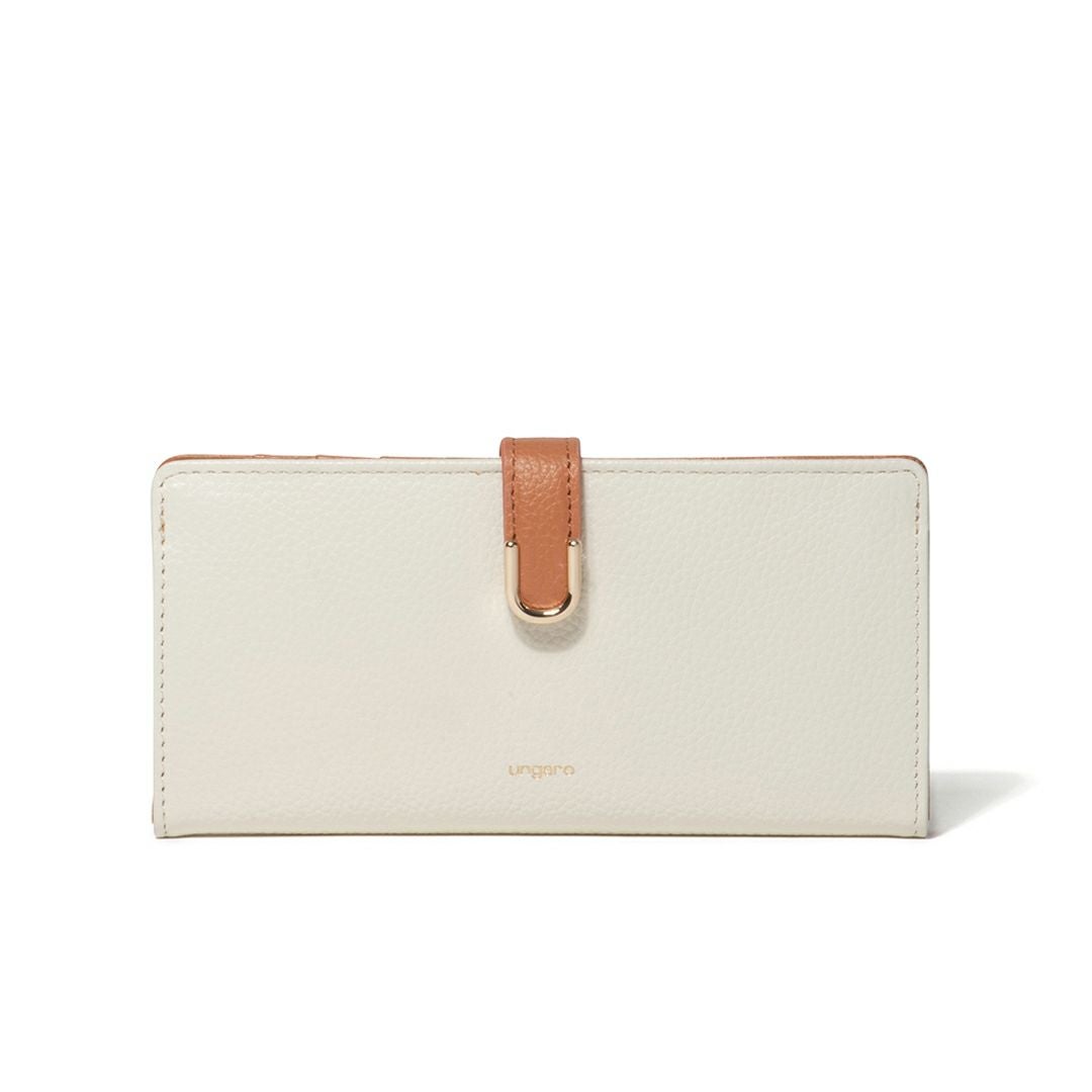 U by ungaroシルヴィー 二つ折り長財布 アイボリー