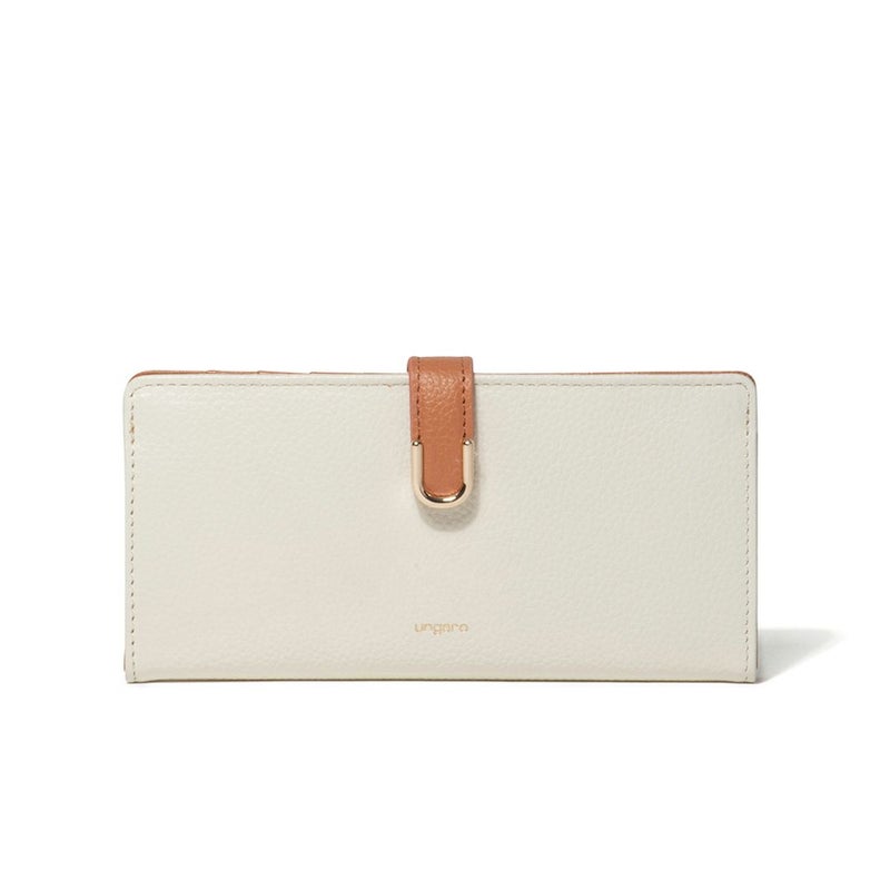 U by ungaroシルヴィー 二つ折り長財布 アイボリー