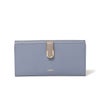 U by ungaroシルヴィー 外ポケット二つ折り長財布 ブルー