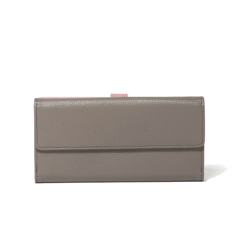 U by ungaroシルヴィー 外ポケット二つ折り長財布 グレー